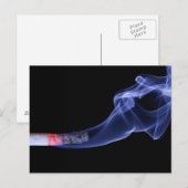 Zigarettenrauch Postkarte (Vorne/Hinten)