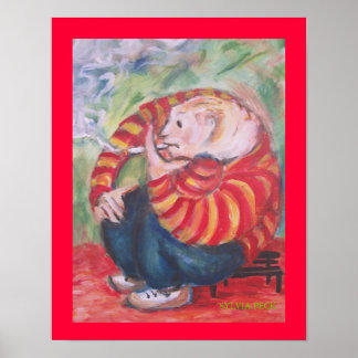 Zigarettenraucher Poster
