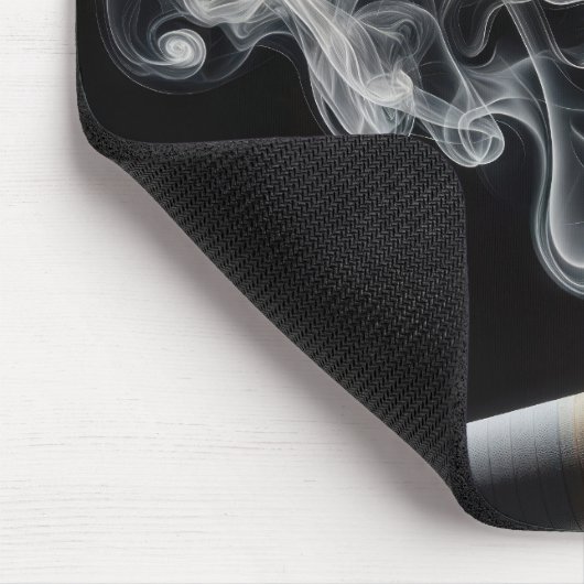 Zigarettenraucher Schädel Mousepad (Ecke)