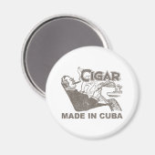 Zigarre aus Kuba Magnet (Vorderseite/Rückseite)