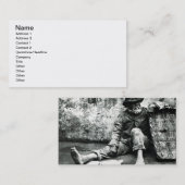 Zigarre-Endeverkäufer, c, 1865 (b/w Foto) Visitenkarte (Vorne/Hinten)