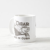 Zigarre hergestellt in Kuba Kaffeetasse (Vorderseite Links)