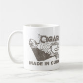 Zigarre hergestellt in Kuba Kaffeetasse (Links)