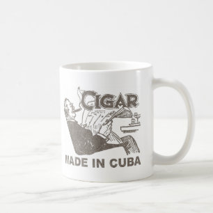 Zigarre hergestellt in Kuba Kaffeetasse