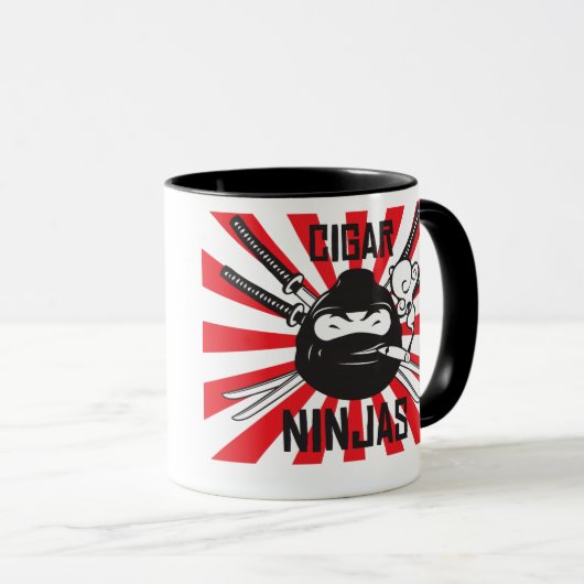 Zigarre Ninjas Tasse (VorderseiteRechts)