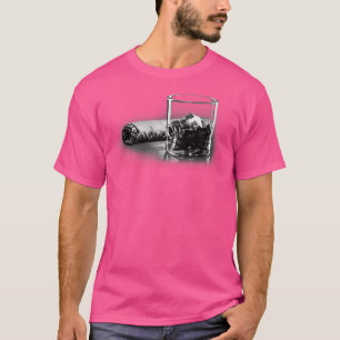 Zigarre und Bourbon großartig für Zigarrenlounge-L T-Shirt