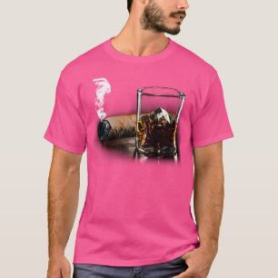 Zigarre und Bourbon großartig für Zigarrenlounge-L T-Shirt