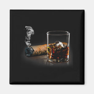 Zigarre und Bourbon - großartiges Geschenk für Zig Magnet