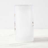 Zigarre und Whisky-Männer zum Geburtstag Mattglas Bierglas (Mittel)