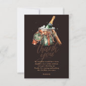 Zigarre und Whisky Männer zum Geburtstag Personali Dankeskarte (Vorderseite)