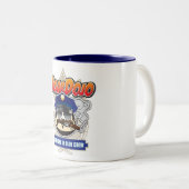 Zigarredojo-Brüder in der blauen Crew-Tasse Zweifarbige Tasse (VorderseiteRechts)
