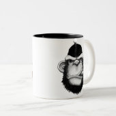 Zigarren-Affe Zweifarbige Tasse (VorderseiteRechts)
