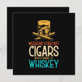 Zigarren am Wochenende mit Whiskey-Chance Einladung (Vorne/Hinten)
