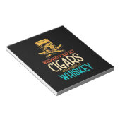 Zigarren am Wochenende mit Whiskey-Chance Notizblock (angewinkelt)