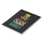 Zigarren am Wochenende mit Whiskey-Chance Notizblock (Rotiert)