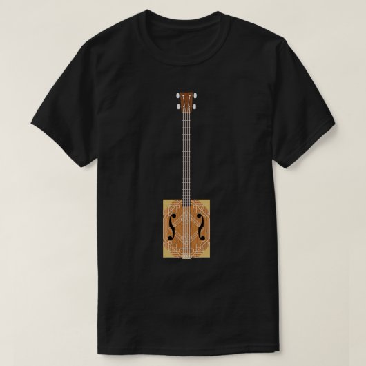 Zigarren-Box-Gitarren 4 T-Shirt (Design vorne)