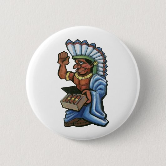 Zigarren-Inder Button (Vorderseite)