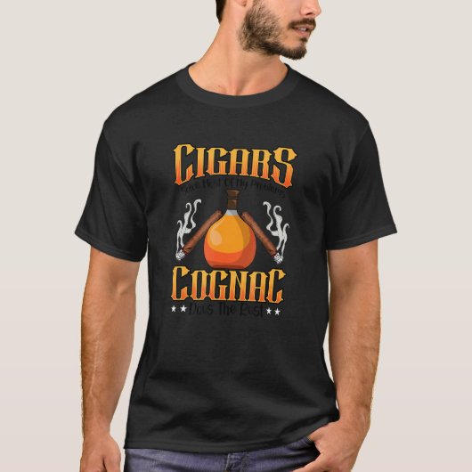 Zigarren lösen die meisten meiner Probleme, Cognac T-Shirt (Vorderseite)