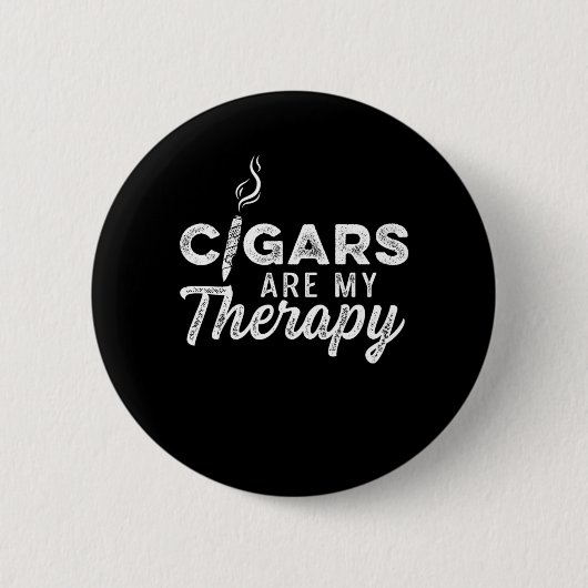 Zigarren Meine Therapie rauchen Humidor Cigar Love Button (Vorderseite)