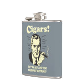 Zigarren: Nicht nur noch frühstücken Flachmann (Links)