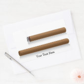 Zigarren (personalisiert) rechteckiger aufkleber (Umschlag)