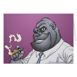 Zigarren-rauchender Geschäftsmann-Chef-Gorilla