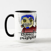 Zigarren-rauchender Verbrecher mit einem Gewehr Tasse (Links)