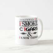 Zigarren s Mit roter Zigarre Süßer Raucher Männer Kaffeetasse (VorderseiteRechts)