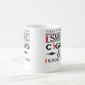 Zigarren s Mit roter Zigarre Süßer Raucher Männer Kaffeetasse (Mittel)