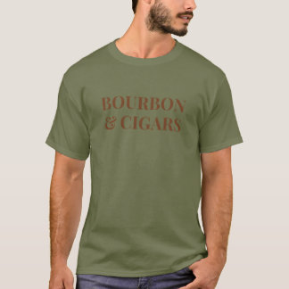 Zigarren-Shirt, Bourbon-Shirt, Rauchen und Trinken T-Shirt