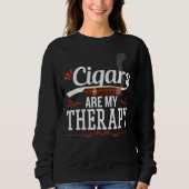 Zigarren sind May Therapie Smoky Gentlemen Cigar Sweatshirt (Vorderseite)