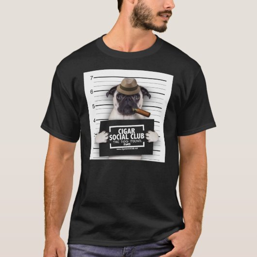 ZIGARREN-SOZIALverein (SCHWARZES) T-Shirt (Vorderseite)