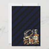 Zigarren und Bourbon Geburtstagsparty Einladung (Rückseite)