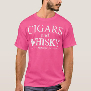 Zigarren und Whisky schätzen Lebensbekleidung für T-Shirt