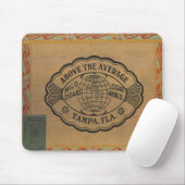 Zigarren-Vintage-Boxdeckel-Mauspad Mousepad (Mit Mouse)