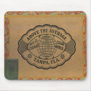 Zigarren-Vintage-Boxdeckel-Mauspad Mousepad