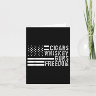 Zigarren Whiskey Guns & Freeds us Patriotic Am Karte