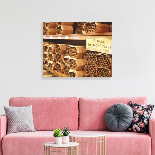 Zigarrenalterung Leinwanddruck (Insitu (Wohnzimmer))