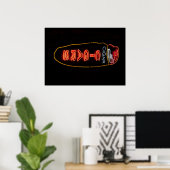 Zigarrenladen Neon-Schild Poster (Heimbüro)