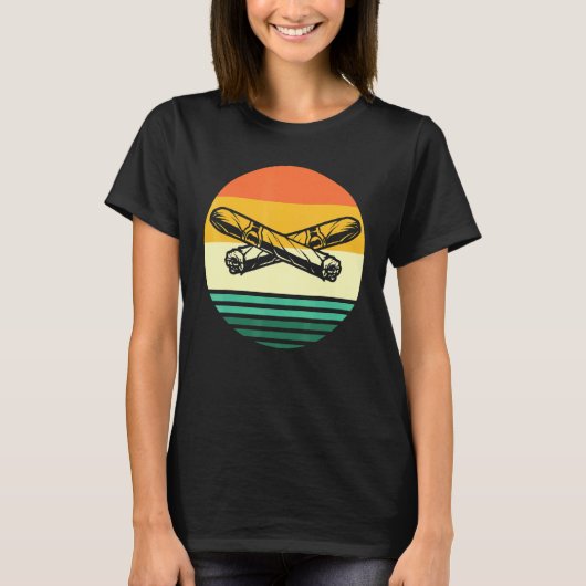 Zigarrenrauchen Retro-Zigarren T-Shirt (Vorderseite)