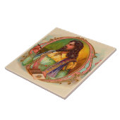 Zigarrenraucher aus dem 16. Jahrhundert Fliese (Seite)