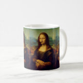 Zigarrenraucher Funny Mona Lisa Rauchen Kaffeetasse (VorderseiteRechts)