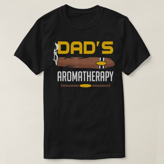 Zigarrenraucher Männer Rauchen Vaters Aromatherapi T-Shirt (Design vorne)