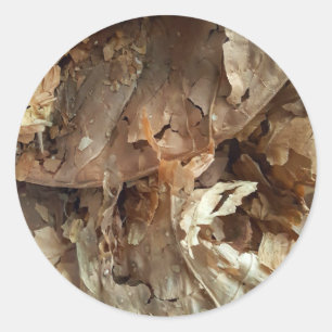 Zigarrenraucher Tabakleaf Textur Runder Aufkleber