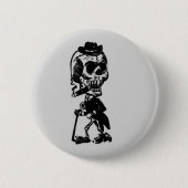 Zigarrenrauchskelett Button (Vorderseite)