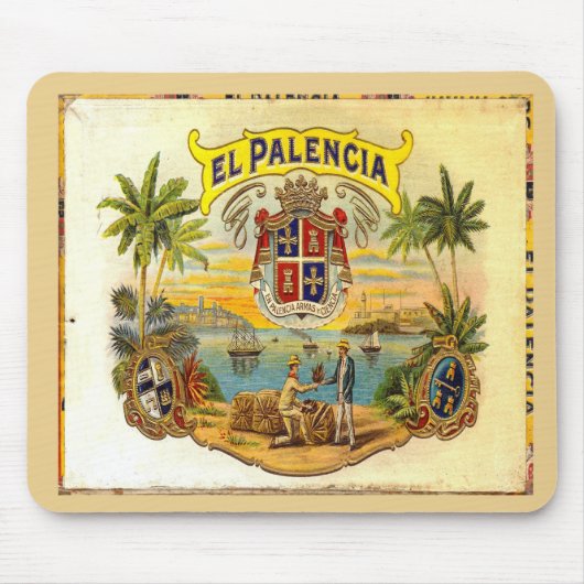 Zigarrenschachtel-Deckel-EL Palencia 2 Mousepad (Vorne)