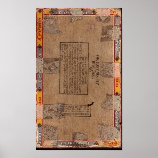 Zigarrenschachtel Poster (Vorne)