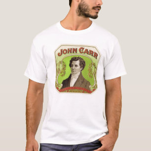Zigarrenschachtelaufkleber Johns Carr T-Shirt