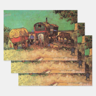 Zigeuner mit Wohnwagen von Vincent van Gogh Geschenkpapier Set