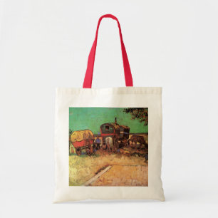 Zigeuner mit Wohnwagen von Vincent van Gogh Tragetasche